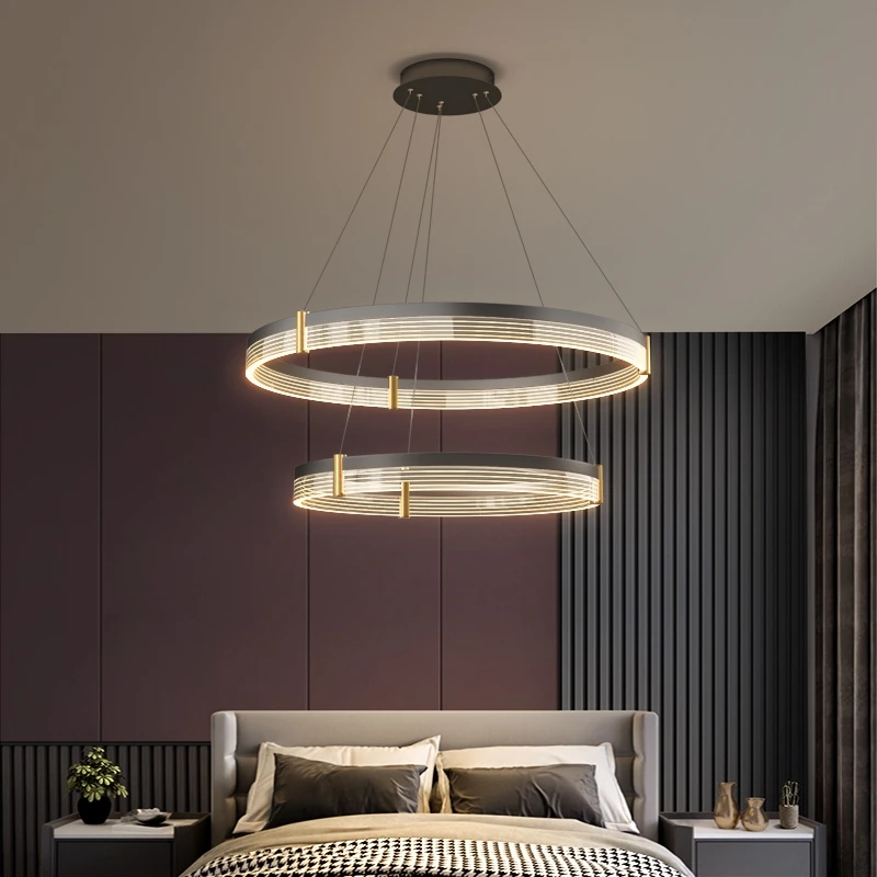 Dining room chandelier light luxury creative Nordic bar small chandelier simple modern led bedroom living room lamp hall lamps - Image 3