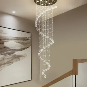Modern Led Chandeliers Light Fixture For Staircase Stair Lights Luxury Hotel Villa Vanity Bedroom Hanging Lamp
