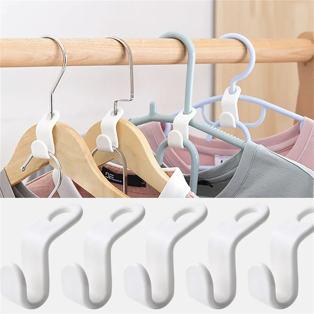Mini Hanger for Wardrobe Connector Hangers Save Wardrobe Space Hook Up Cascading Plastic Coat Organizer Clothing Storage Home - Image 2