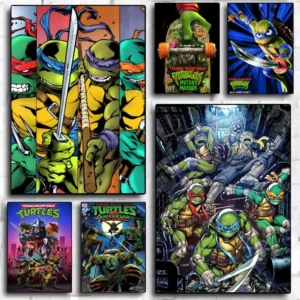 Anime cute N-ninja Cool T-Turtles Poster Modern and Elegant Wall Stickers for Home Decor Living Room Dormitory Wall Art
