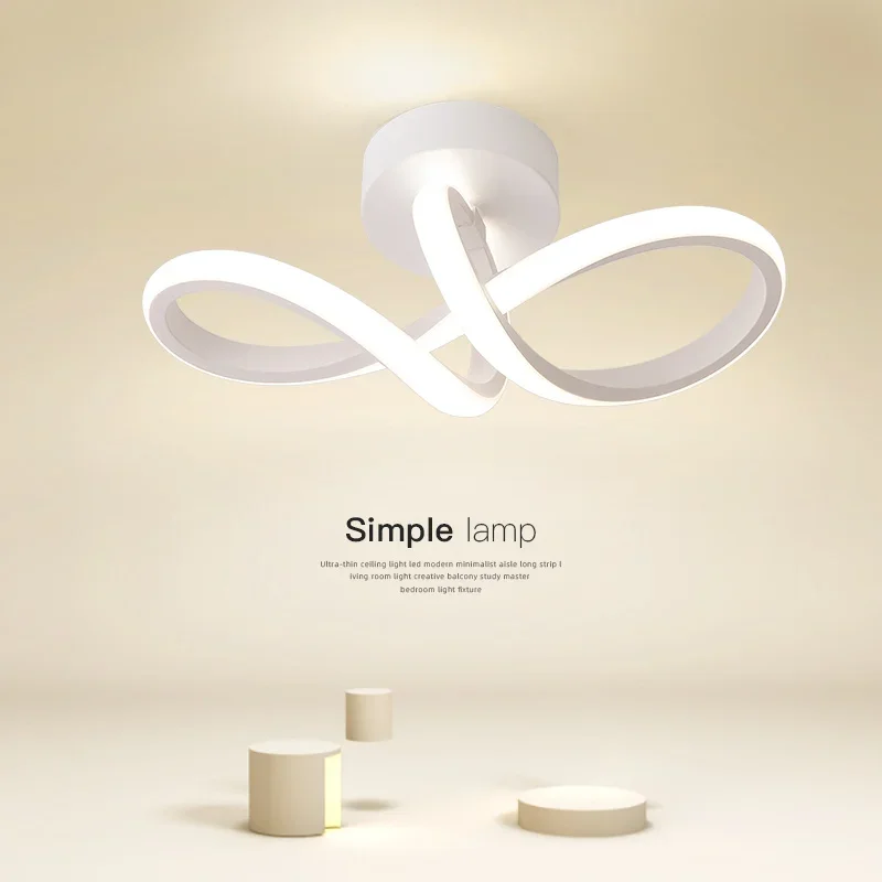 LED Aisle Ceiling Lights Modern Chandelier Three Colors Lamp Minimalist Lamps For Bedroom Light Surface Installation Dining Room - Image 2